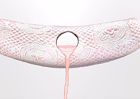 Imagen secundaria 1 - Arriba, la malagueña Paloma de la Cruz. Sobre estas líneas, su NFT 'Columna de abluciones' y su portada intervenida digitalmente