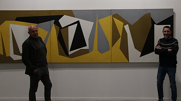 Los directores de José de la Mano en su estand