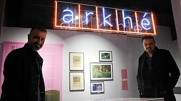 Los coleccionistas Felipe Hinestrosa y Halim Badawi en Archivo Arkhé Madrid