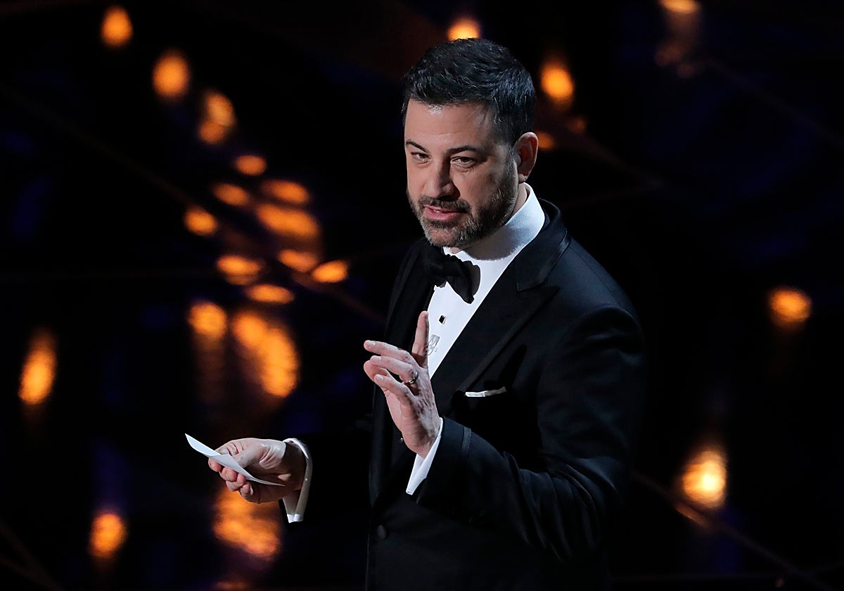 Jimmy Kimmel durante la ceremonia de los Premios Oscar en 2018