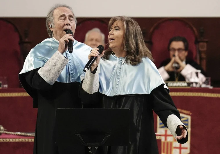 Joan Manuel Serrat y Maria del Mar Bonet llevan la canción popular al «templo del conocimiento»