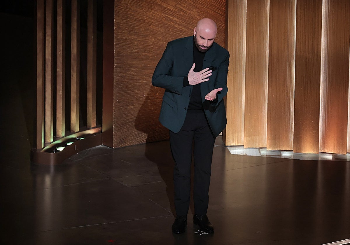 John Travolta en la gala de los Oscars