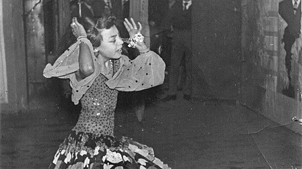 Blanca del Rey, de niña