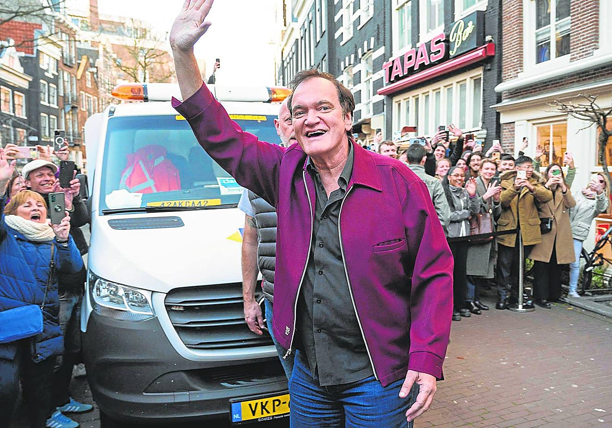 Tarantino, el pasado día 3 de abril en Ámsterdam en un parada de la gira promocional de 'Meditaciones de cine'
