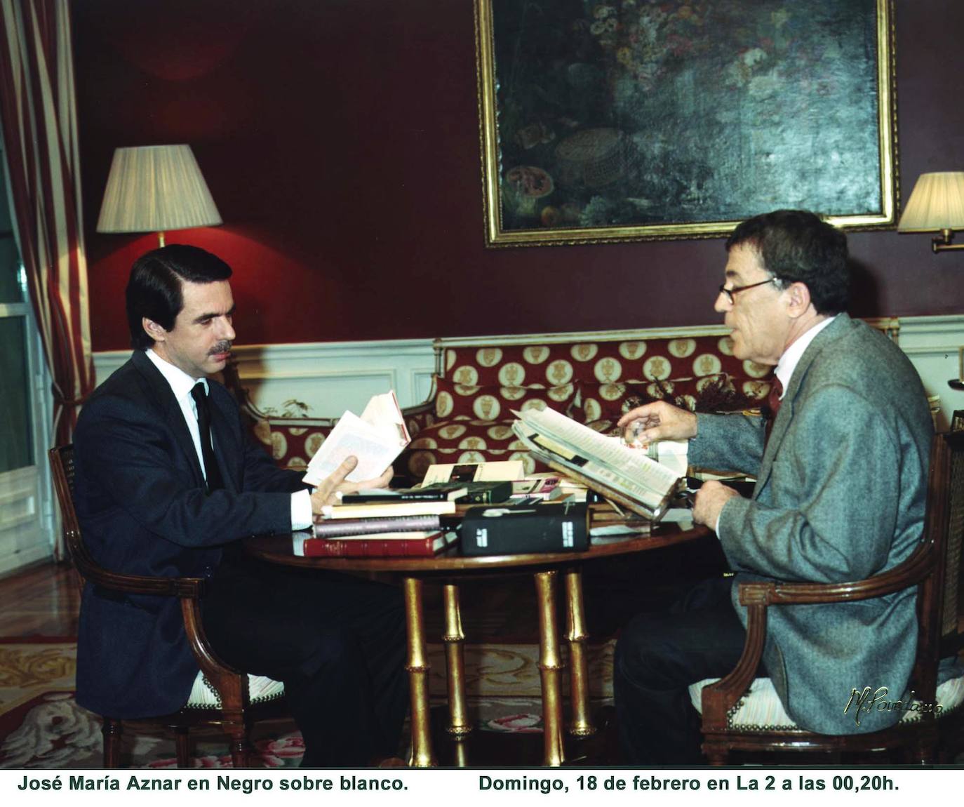 Fernando Sánchez Dragó, con José María Aznar