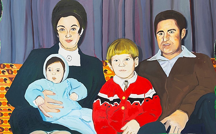 Imagen principal - Algunas de las pinturas de la muestra 'Soy tu Huckleberry', de Gala Knörr, en el DA2