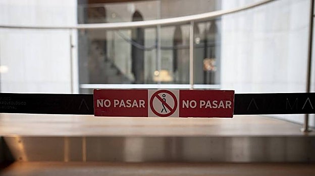 Sala del museo cerrada