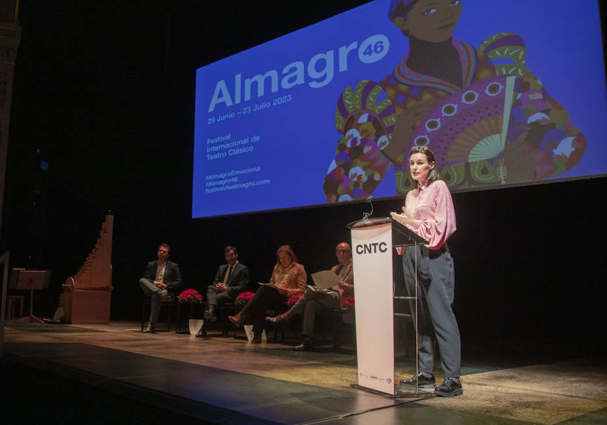 Irene Pardo, durante la presentación