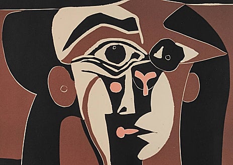 Imagen secundaria 1 - Mercury coleccionaba obras de artistas destacados del siglo XX, acuarelas de Erté (arriba), 'Jaqueline con sombrero negro', de Picasso (izquierda), y 'Máscara blanca sobre fondo negro', de Matisse