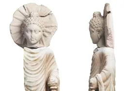 Hallan una estatua de Buda del siglo II a.C. en Egipto