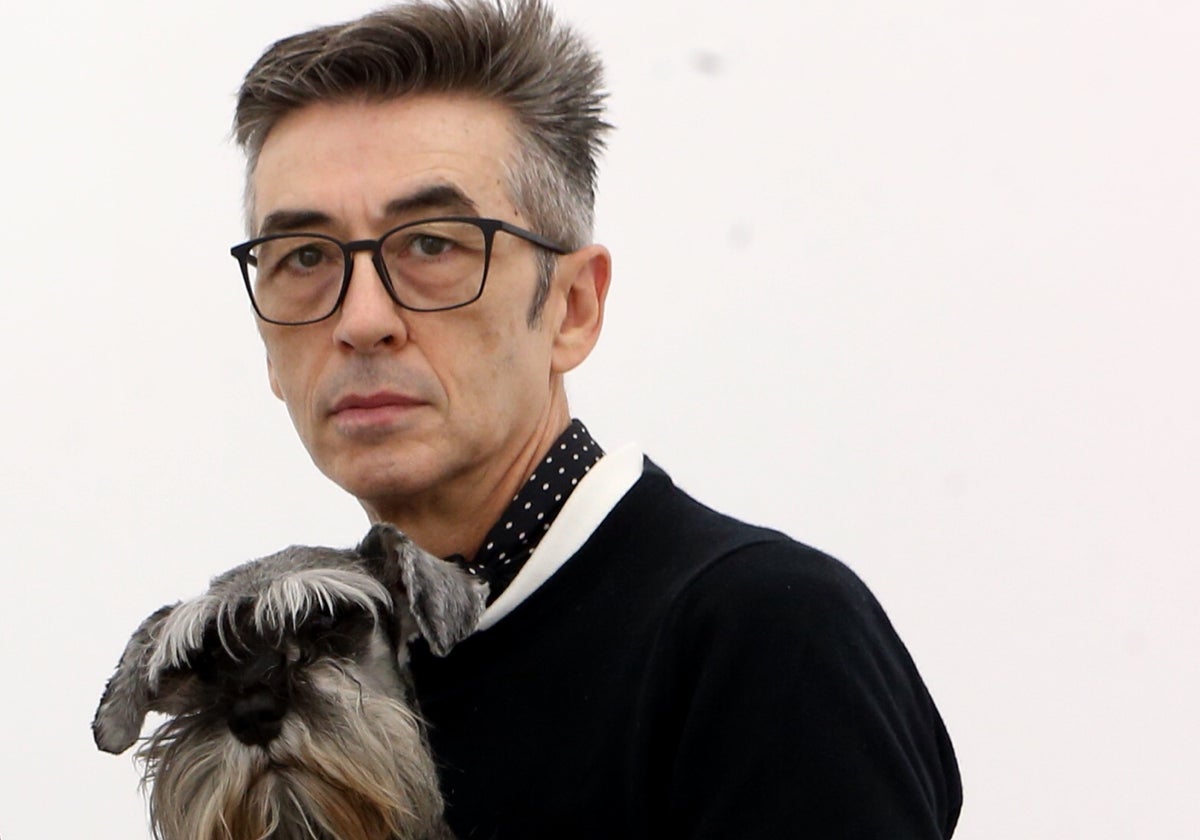 José Martínez Calvo, durante el 25 aniversario de la galería