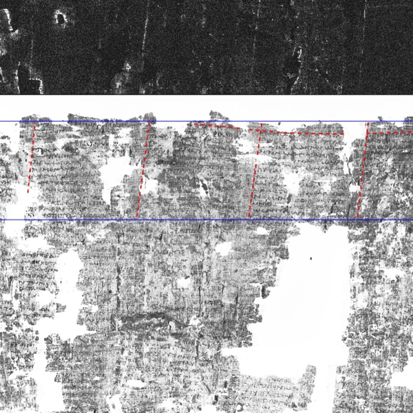 Salen a la luz las guías que trazaban los antiguos escribas en los papiros de Herculano