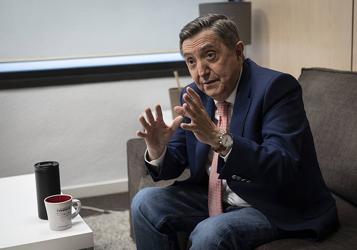 El periodista, durante su charla con ABC