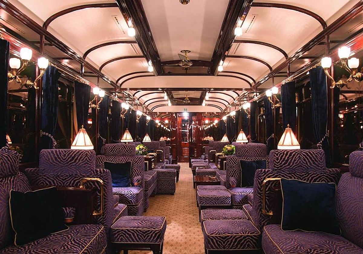 Una de las seis Grand Suites del tren Venice Simplon-Orient-Express