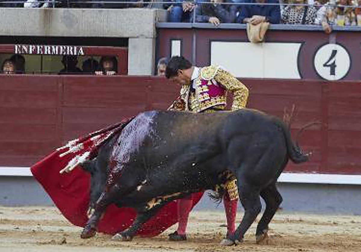 Pablo Aguado, en Las Ventas