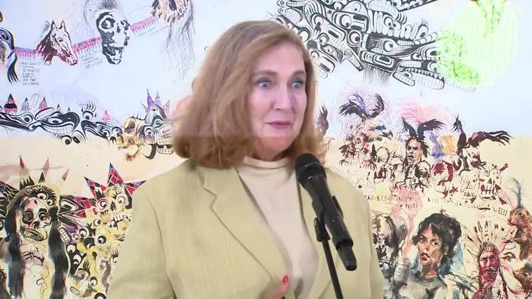 Francesca Thyssen-Bornemisza presenta la exposición 'Encuentros: obras de la Colección TBA21'