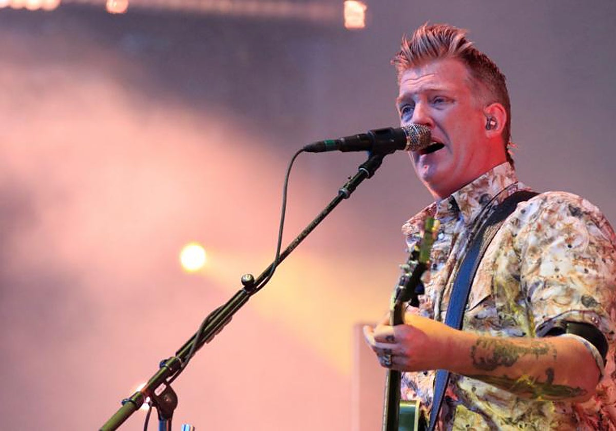 El cantante y guitarrista Josh Homme durante un concierto en Madrid en 2016