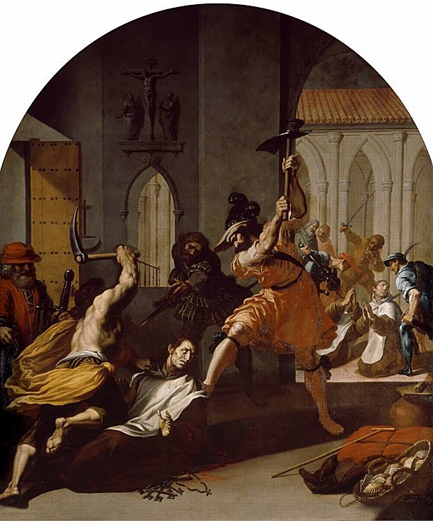 Uno de los 54 lienzos de las 'Historias cartujanas', de Vicente Carducho, que, tras su restauración, han regresado a la Cartuja de Santa María del Paular