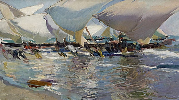 Joaquín Sorolla. 'Playa de Valencia' (1902) Colección Masaveu