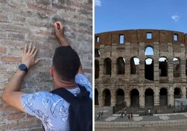 El turista que grabó su nombre en una pared del Coliseo se disculpa: «Desconocía la antigüedad del monumento»