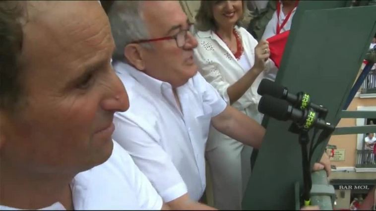 Osasuna protagoniza el chupinazo de los Sanfermines