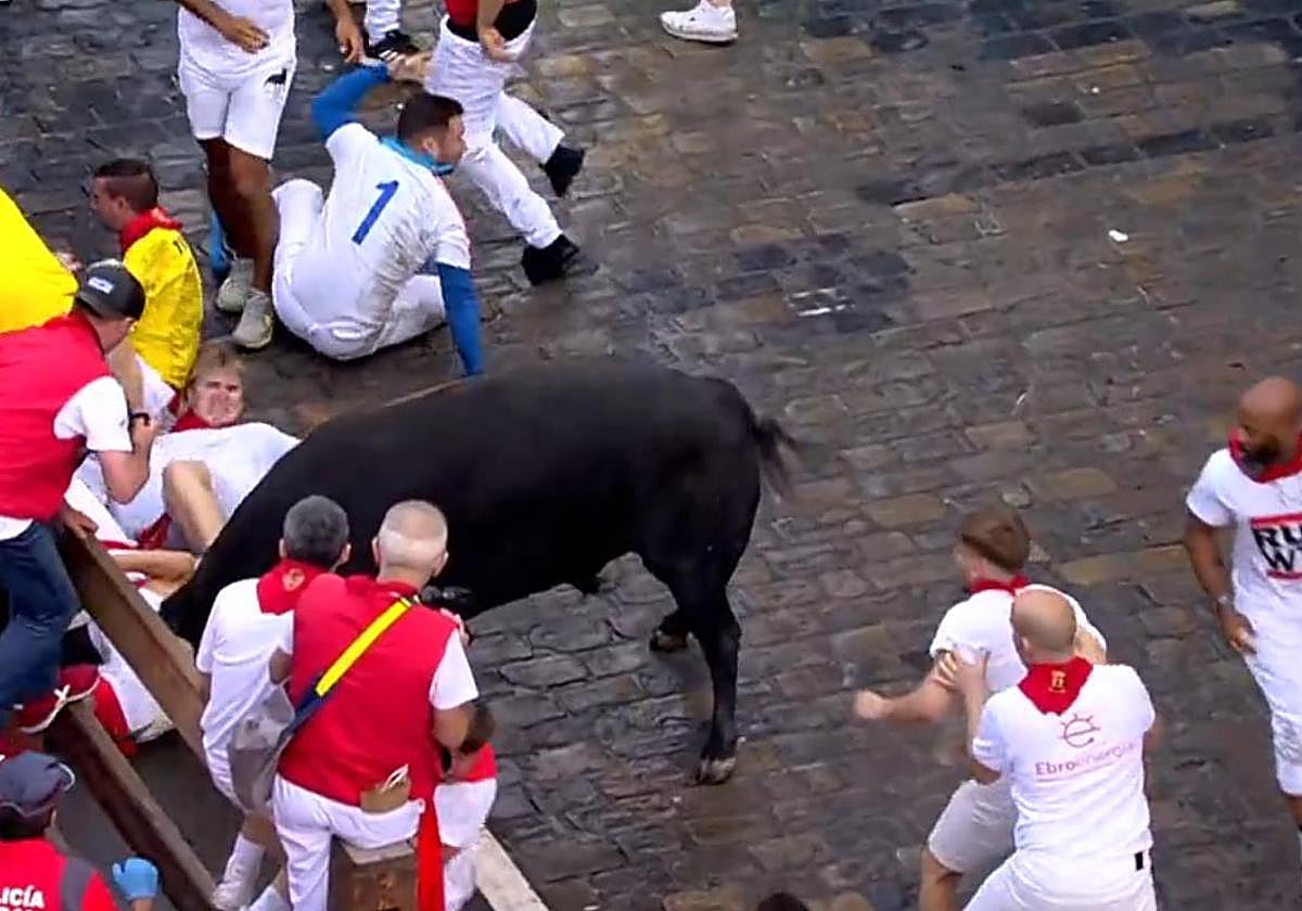 Momento de la cornada