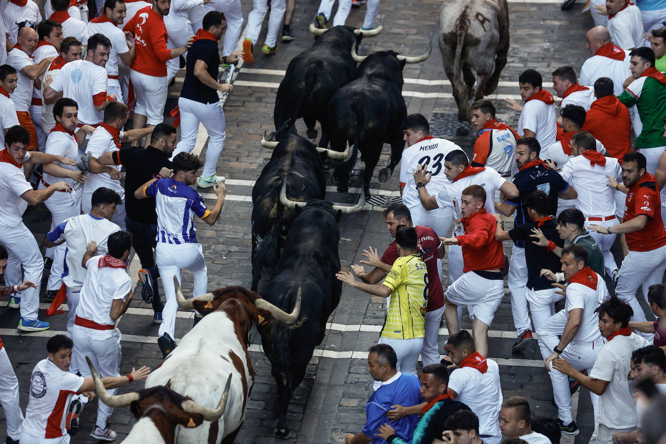 Fotogalería: el séptimo encierro de los Sanfermínes