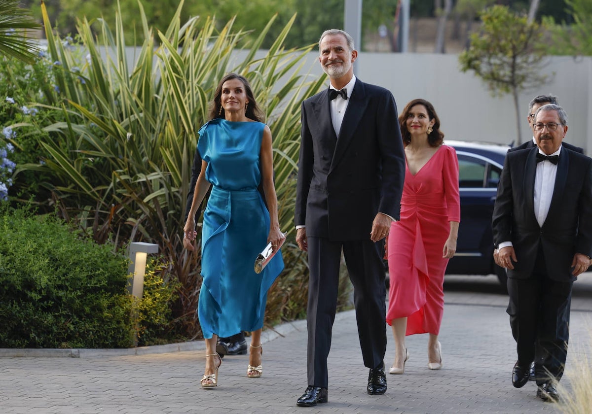 El Rey Felipe VI, acompañado de la Reina Letizia; la presidenta de la Comunidad de Madrid, Isabel Díaz Ayuso, y Rafael Mozo, presidente del Consejo General del PoderJudicial