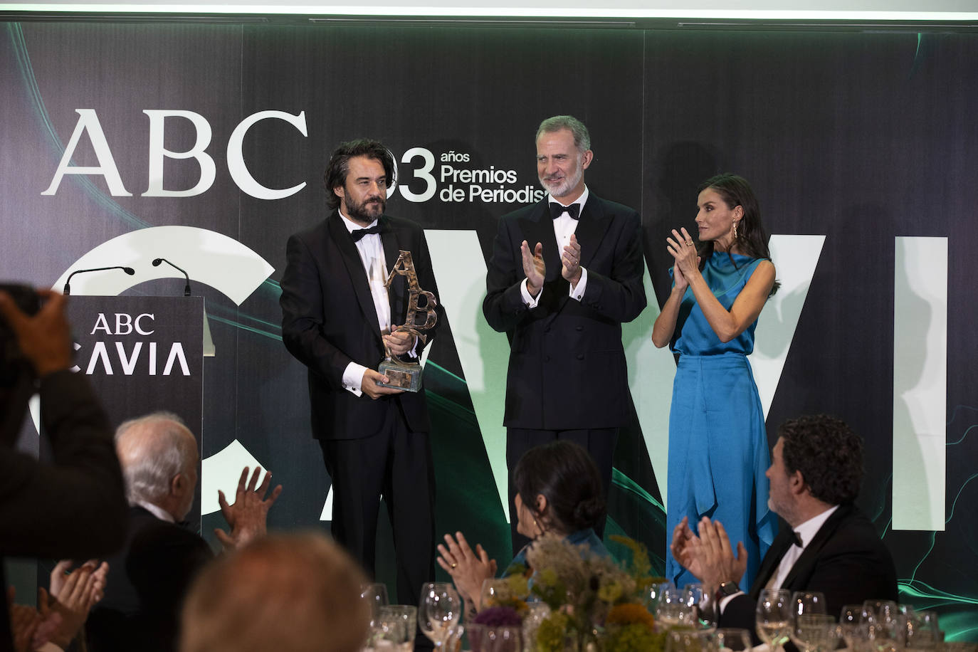 Manuel Jabois, junto a los Reyes