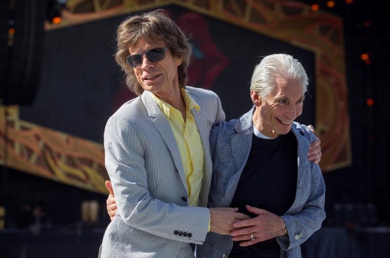 Junto al batería de la banda, Charlie Watts, que fallecía justo a los 80 años en 2021 