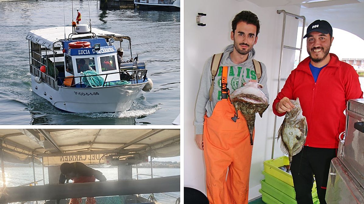El plumilla posa con el botín de una noche en el mar