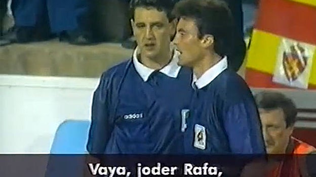 Captura de las imágenes grabadas en el partido