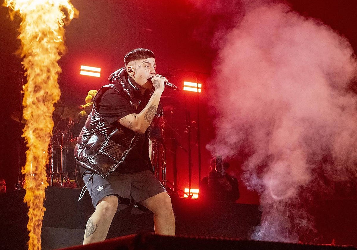 El cantante argentino Duki en el Wizink Center en febrero de 2023