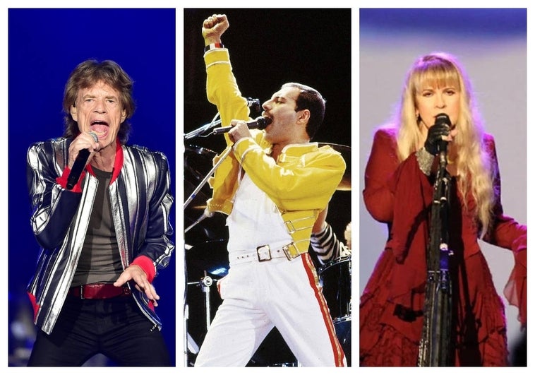 Mick Jagger, Stevie Nicks y Freddie Mercury son los mejores cantantes