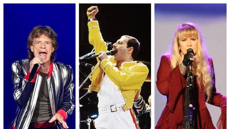 Mick Jagger, Stevie Nicks y Freddie Mercury son los mejores cantantes de rock de la historia, según 'Billboard'