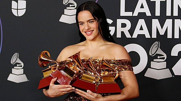 Rosalía en la celebración de los Grammy Latino 2022, cuando 'Motomami' se llevó el álbum del año
