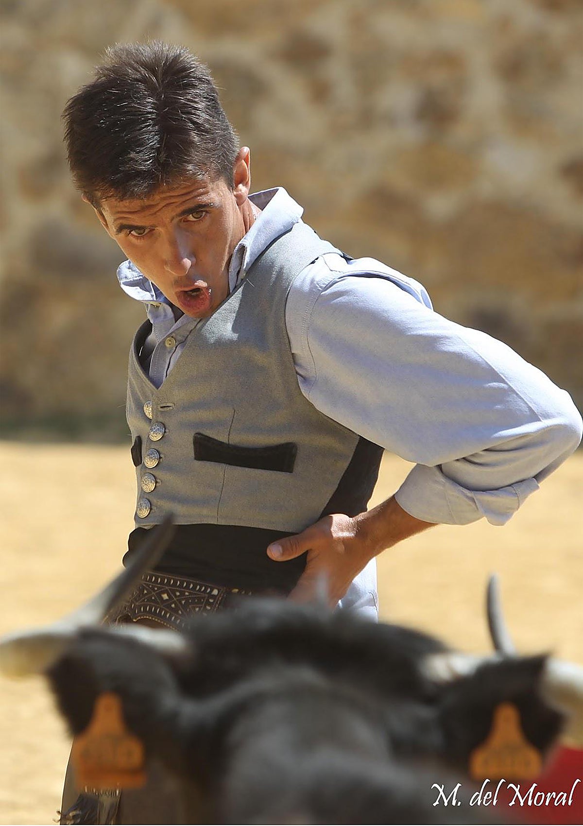 Aníbal Ruiz durante un tentandero