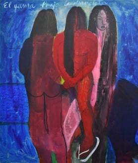 Imagen secundaria 2 - Arriba, 'Protocolo', de Héctor Onel Guevara. Sobre estas líneas, 'Kaputt', de Lorena Gutiérrez Camejo, y 'El yuma trajo la chancleta', de Naikel Sotomayor