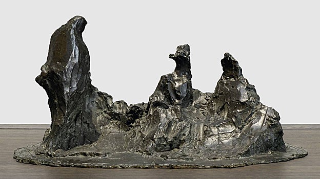 Medardo Rosso. 'La conversación en el jardín', 1896-1897, bronce. Galleria Nazionale d'Arte Moderna e Contemporanea, Roma