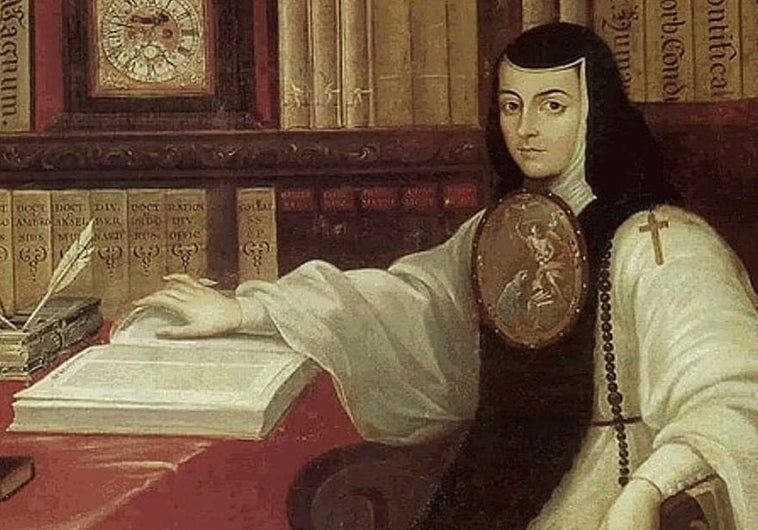 Retrato de época de Sor Juana Inés de la Cruz
