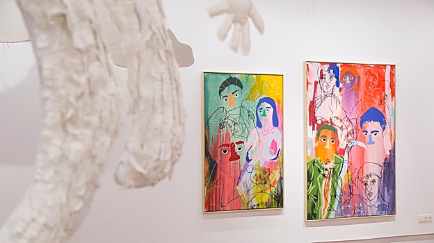 Vista del montaje de 'Victus et Amictus' en la Térmica