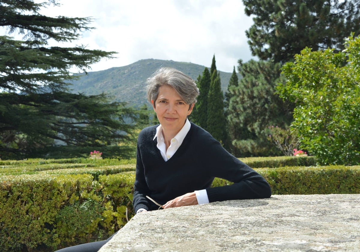 Teresa Cardona en San Lorenzo de El Escorial, donde se desarrolla su saga policiaca