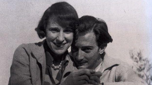 Salvador Dalí con Gala