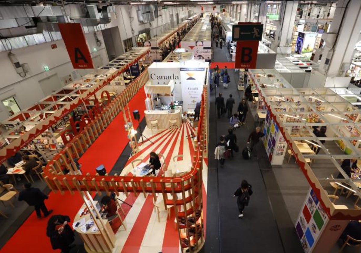 Vista de la Feria del Libro de Frankfurt, inaugurada este 18 de octubre