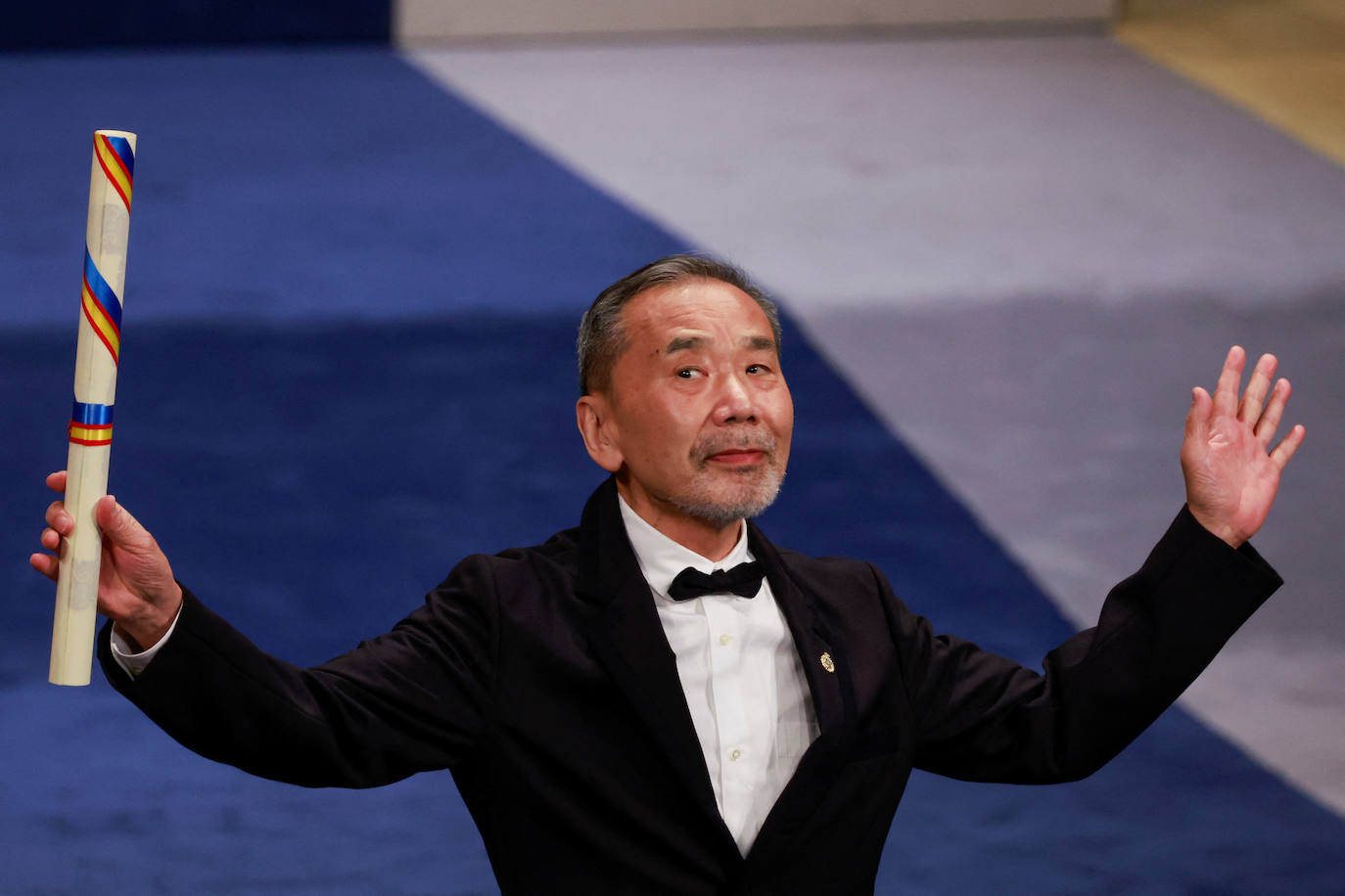 El escritor Haruki Murakami tras recibir el Premio Princesa de Asturias de las Letras