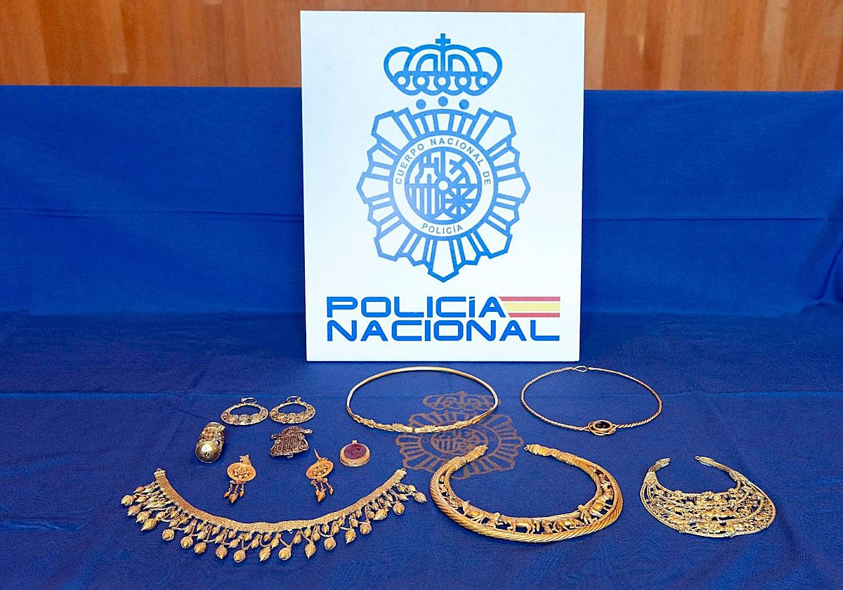 Las piezas de oro ucranianas recuperadas en Madrid