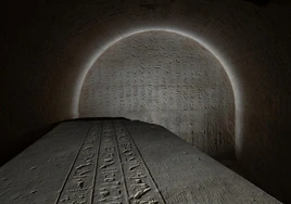 Hallan en la necrópolis egipcia de Abusir la tumba de un escriba real de hace 2.500 años
