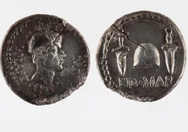 El tesoro del denario «de los idus de marzo» reencontrado 300 años después