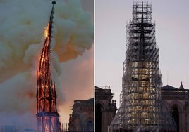 Notre Dame reconstruye su flecha