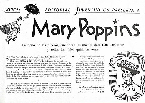 Imagen secundaria 1 - José Zendrera, Gustavo Gili y Joaquín Sopena con la típica capa española, junto a Mary Poppins y Peter Pan que vieron la luz en Juventud